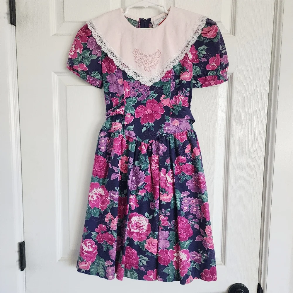 Britland Girls Vintage Floral Dress